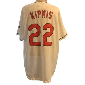 Jason Kipnis #22 Jersey Cleveland Indians Gray Match Up Promotion Sz XL Unisex